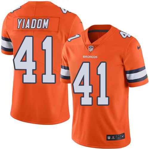 Nike Men & Women & Youth Broncos 41 Isaac Yiadom Orange Color Rush Limited Jersey,We sell and wholesale Nike Men & Women & Youth Broncos 41 Isaac Yiadom Orange Color Rush Limited Jersey on line form chian!